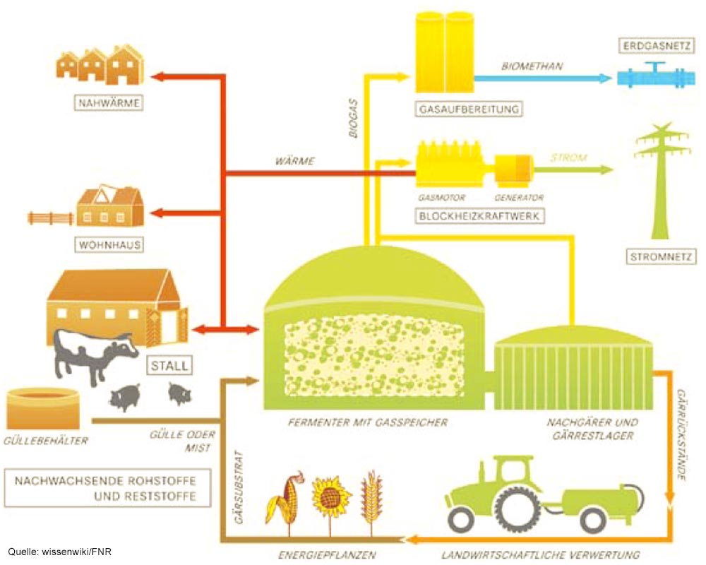 Aufbau einer landwirtschaftlichen Biogasanlage