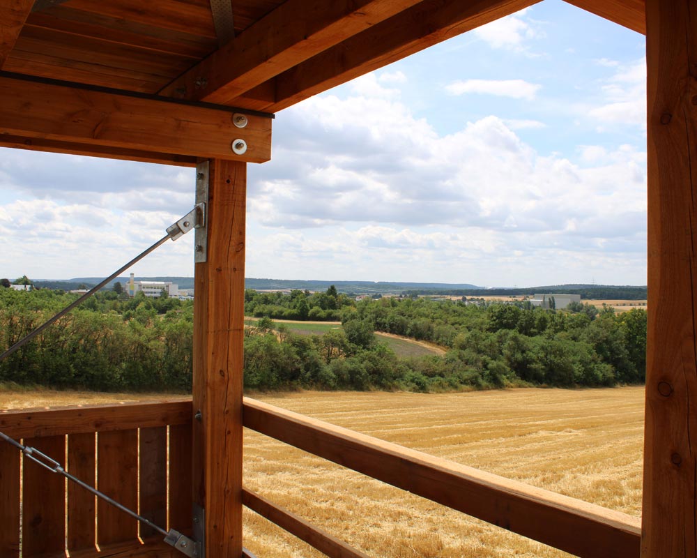 Blick von der Aussichtsplattform